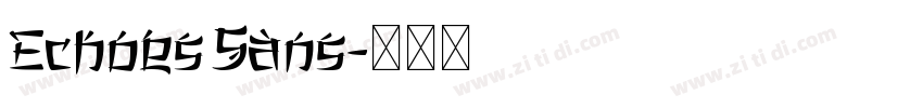 Echoes Sans字体转换 Echoes Sans字体转换